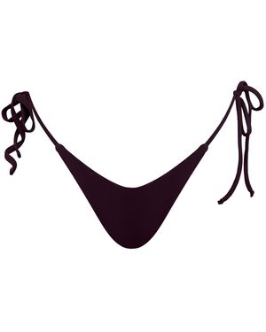 Mihara Kehlani Thong Bikini Bottoms - Purple