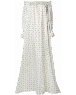 Love Letters X Dolce Mare Off Shoulder Day Dream Dress - White