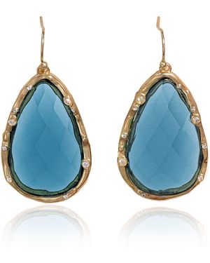 Rare Matters Jewelry Timeless Nature's Beauty Teardrop Earrings - Blue