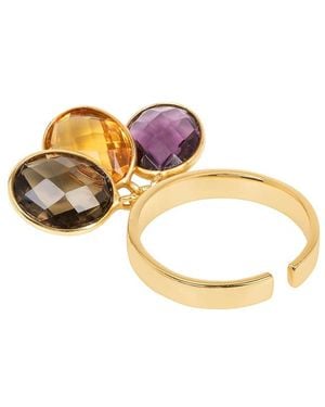 Amadeus Candy Multiple Gemstone Ring - Metallic