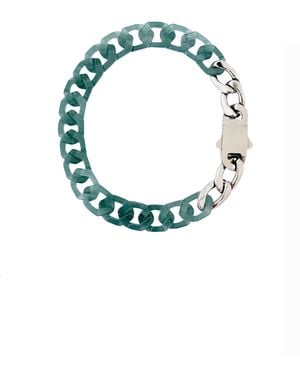 seree Collection Cuban Link Jade Bracelet - Blue