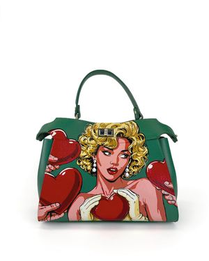 Maison Rubaiyat Agnes Big Hand-Painted Leather Bag - Red