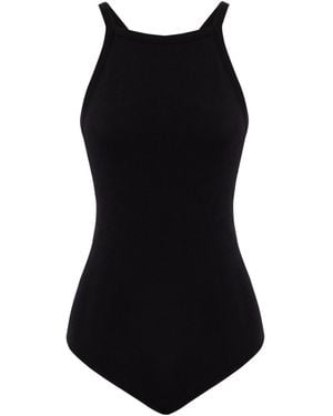 Peraluna Greta Halter Neck Bodysuit - Black