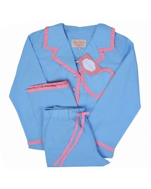 Love Letters X Dolce Azzurro/ Pyjama Set - Blue