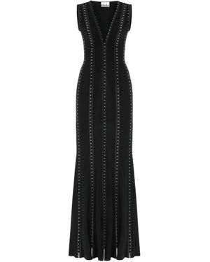 Khéla the Label Holy Mess Noir Jersey Dress With Hook And Eye Closure - Black