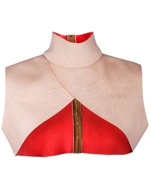 carlton jones Neutrals Luna Shrug - Red