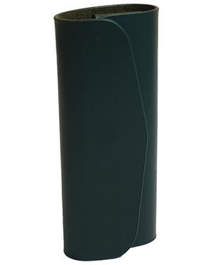 godi. Handmade Dark Leather Key Case – Full-Grain Leather Key Holder With Metal Ring - Green