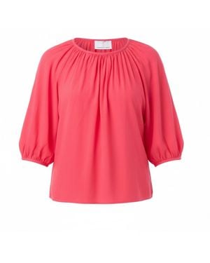 Franchetti Bond Maddalena Puff Sleeve Shirt - Red