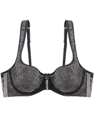 Tallulah Love Gunmetal Balconette Bra - Brown