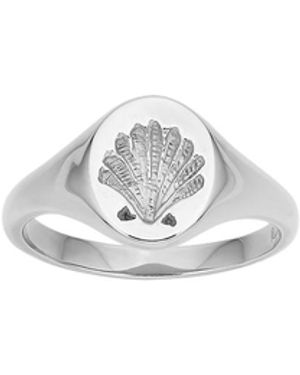 Zoe & Morgan Secret Society Of Shell Lovers Signet - White