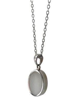 Fi Collection Sterling Agate Necklace - Metallic