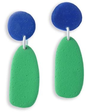By Chavelli Miro Drop Earrings - Green