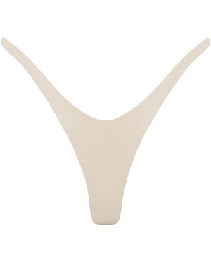Elissa Poppy Latex G-String - White