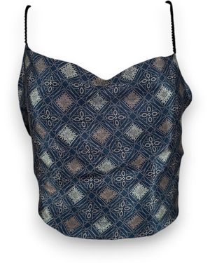 Monzlapur New York Gilded Azure Tank & Wrap Skirt Set - Blue