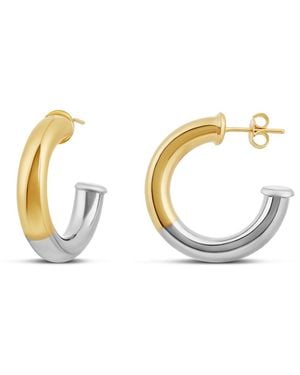 SHYMI Two Tone Tube Hoops - Metallic