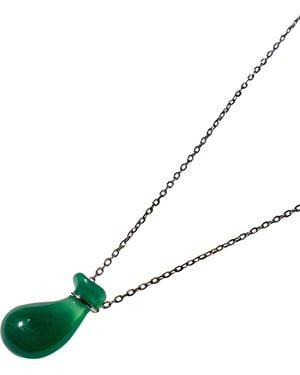 seree Fudai Jade Stone Pendant Necklace - Green
