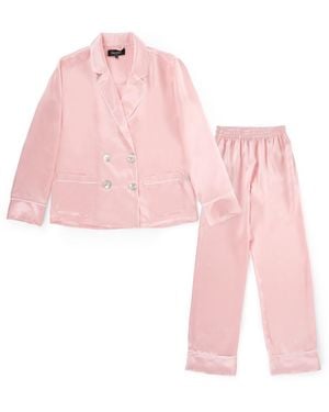 Favette The Atelier Silk Pajama Set - Pink
