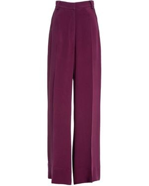 Eternoir Mulberry Haze Silk Pants - Purple