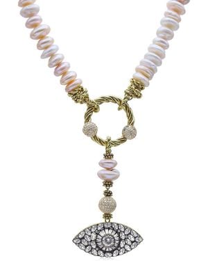 Bayemeyc Nerithea Pearl Necklace - White