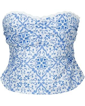 The Etta Collection Domingos Top - Blue