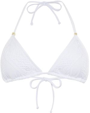 Leyla Maya Ltd Sevi Triangle Bikini Top - White