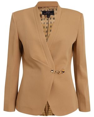 Point of View Label Matriarch Pleat Jacket For - Brown