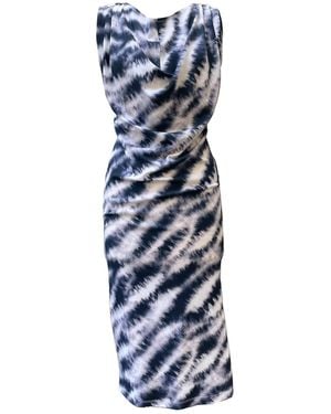 Imaatu Oshun Midi Multi Dress - Blue