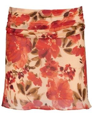 Isabelle Quinn Lucia Mini Skirt Camellia Floral - White
