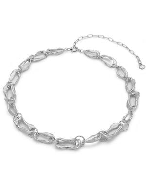 EVA REMENYI Vacation Chain Choker Necklace - White