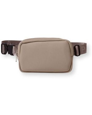 Pop Ups Brand Neutrals Fanny Pack Taupe - White