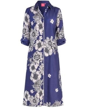 Just Darviny French Dress Tiger - Blue