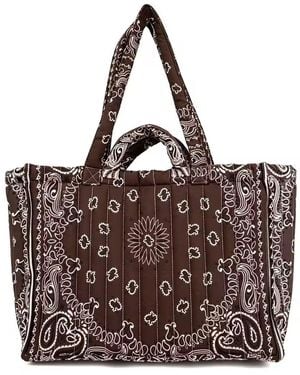 Prenelove Large Bandana Tote- Chocolate - Brown