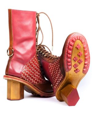 Mioona Fly Hi Boots - Red