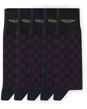 Peper Harow - Made in England Groomsmen's Socks Bundle - Blue
