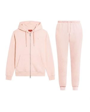 Maison Tangerine Set Tracksuit Zip-Up Hoodie & Joggers Premium Cotton - Pink