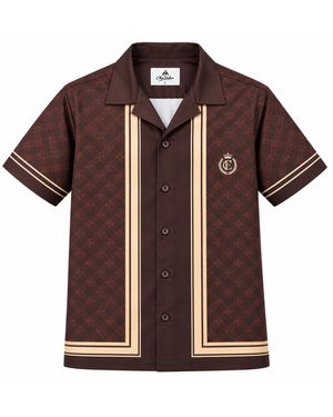 Chic Urban Nocturne Shirt - Brown