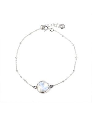 The Jewellery Store London Moonstone You Are Loved Bracelet - White