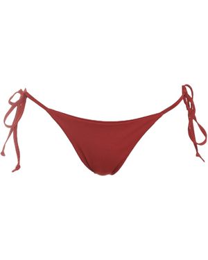 Rêve De Rive Daphne Bordeaux Bikini Bottom - Red