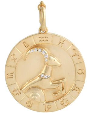 Artisan Aries Zodiac Diamond Pendant - Metallic