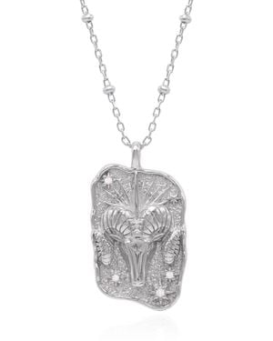 Luna Charles Solara Zodiac Necklace - Metallic