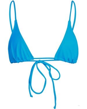 Minimale Animale Sacred Tie Back Tassel Bikini Top - Blue