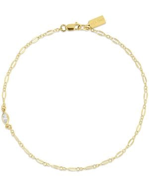 SET & STONES Ezra Anklet - Metallic