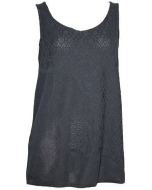 Maria Aristidou Engraving Tank Top - Blue