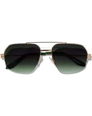 Cossimo Sign Aviator Sunglasses - Green