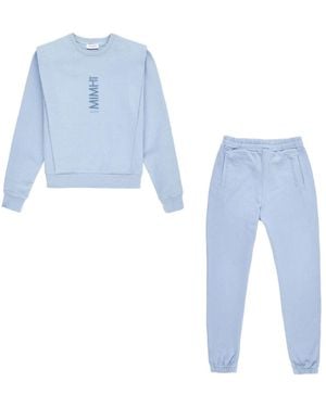 Mimhi Maison Shoulder Pad Sweatshirt & Jogger Co-Ord Set – Baby - Blue