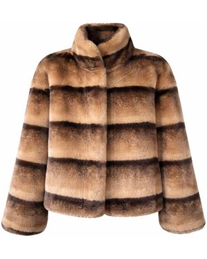 Wjy Studio London Galaxy Sable Fur Super Soft Jacket - Brown