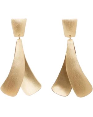 Saachi Twin Dangle Earrings - Green