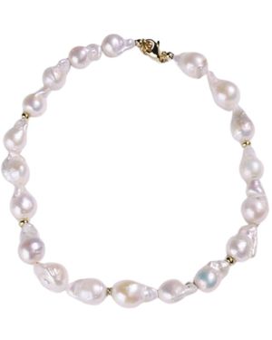 Urbane Jewelry Studio Judith Baroque Pearl Necklace - Metallic
