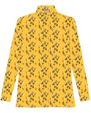 My Pair Of Jeans Chicks Linen Shirt - Yellow