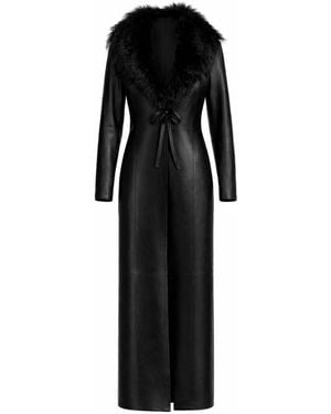 Heira Leatherwear Nightfall Trenchcoat - Black